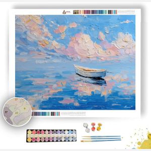 BOAT IN STILL WATER - Paint by Numbers Full Kit