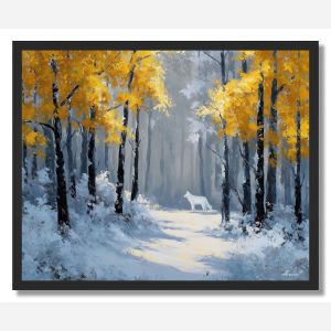 WHITE WOLF PATH - FRAMED