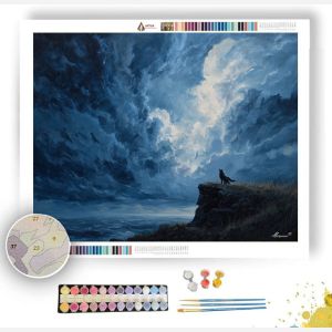 STORM EDGE WOLF - Paint by Numbers Full Kit