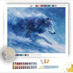 SAPPHIRE WIND WOLF - Paint by Numbers Full Kit
