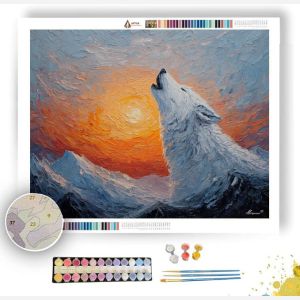 HOWL OF DAWN - Paint by Numbers Full Kit