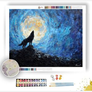 MOONLIT HOWL - Paint by Numbers Full Kit