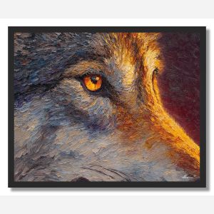 GOLDEN FUR FLARE - FRAMED