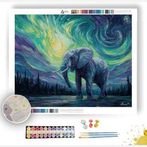AURORA ELEPHANT - Paint by Numbers Full Kit
