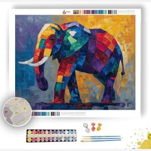 ABSTRACT ELEPHANT DREAM - Paint by Numbers Full Kit