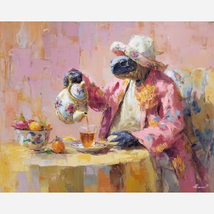 TEA TIME WITH GRANDMA TURTLE