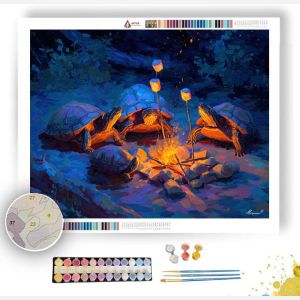 TURTLE CAMPFIRE STORIES - Paint by Numbers Full Kit