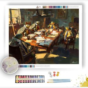 OFFICE TURTLE MEETING - Paint by Numbers Full Kit