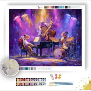 TURTLE JAZZ TRIO - Paint by Numbers Full Kit