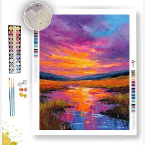 RAINBOW VALLEY REFLECTION - Paint by Numbers Full Kit