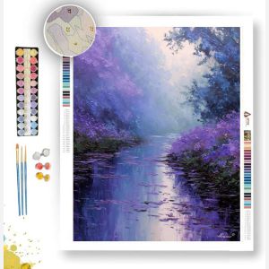 PURPLE MIST RIVER - Paint by Numbers Full Kit