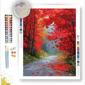CRIMSON MAPLE PASS - Paint by Numbers Full Kit
