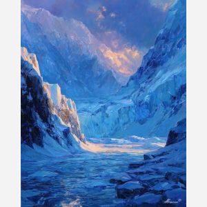 BLUE GLACIER MORNING