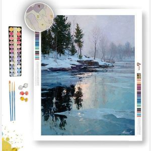 WINTER HARBOR STILLNESS - Paint by Numbers Full Kit