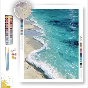 TURQUOISE WATERS EDGE - Paint by Numbers Full Kit