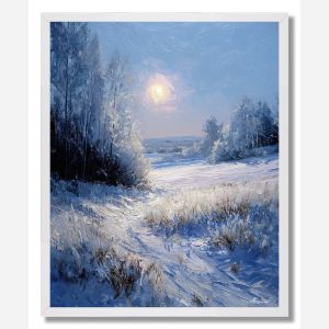 WINTER SUN CIRCLE - FRAMED