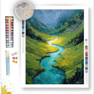 TURQUOISE HOLLOW - Paint by Numbers Full Kit