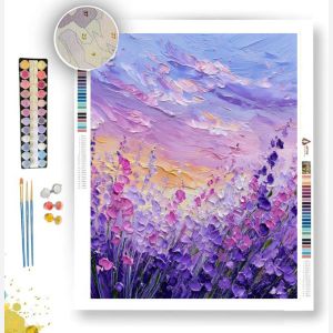 LAVENDER FIELD BREEZE - Paint by Numbers Full Kit