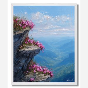 MOUNTAIN BLOOM EDGE - FRAMED