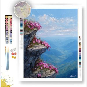 MOUNTAIN BLOOM EDGE - Paint by Numbers Full Kit