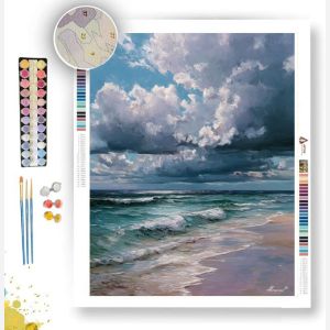 CLOUDS OVER THE SHORE - Paint by Numbers Full Kit