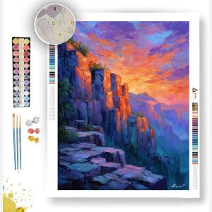 PEACH SKY RIDGE - Paint by Numbers Full Kit