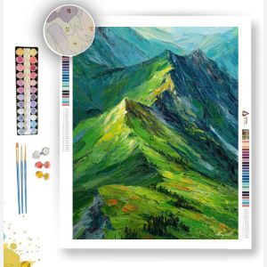 EMERALD MOUNTAIN RIDGE - Paint by Numbers Full Kit