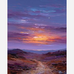 SUNSET OVER THE MOORS