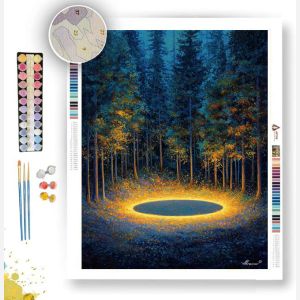 FOREST LIGHT CIRCLE - Paint by Numbers Full Kit