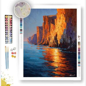 GOLDEN CLIFF EDGE - Paint by Numbers Full Kit