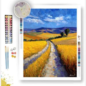 GOLDEN WIND ROAD - Paint by Numbers Full Kit