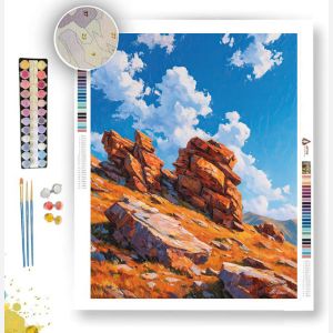 WARM STONE HIGHLANDS - Paint by Numbers Full Kit