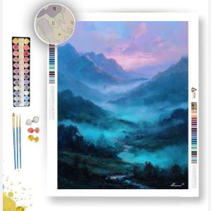 BRILLIANT VALLEY SEA - Paint by Numbers Full Kit
