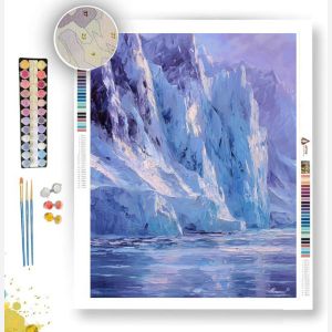 VIOLET ICE CLIFF - Paint by Numbers Full Kit