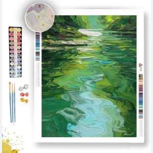 GREEN RIVER LIGHT - Paint by Numbers Full Kit