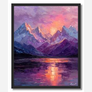 VIOLET PEAKS - FRAMED