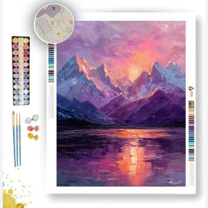 VIOLET PEAKS - Paint by Numbers Full Kit
