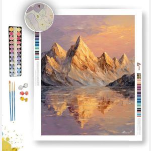 GOLDEN SKY PEAKS - Paint by Numbers Full Kit