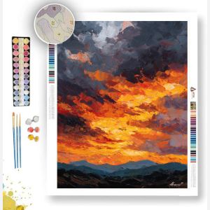 ORANGE STORM BREAK - Paint by Numbers Full Kit