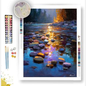 GOLD RIVER CROSSING - Paint by Numbers Full Kit