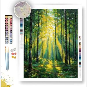 EMERALD SUNSHAFTS - Paint by Numbers Full Kit