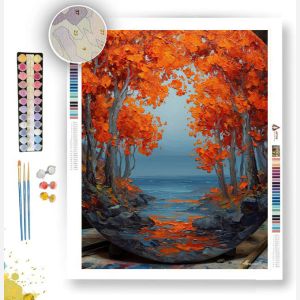 AUTUMN CIRCLE GROVE - Paint by Numbers Full Kit