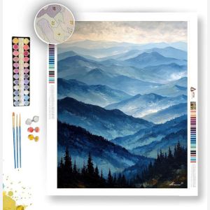 BLUE RIDGE VIEW - Paint by Numbers Full Kit