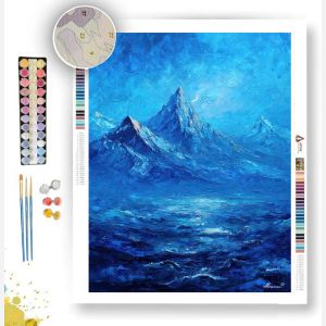 SAPPHIRE MOUNTAIN WAVE - Paint by Numbers Full Kit