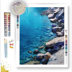 SAPPHIRE LAKE SHORE - Paint by Numbers Full Kit