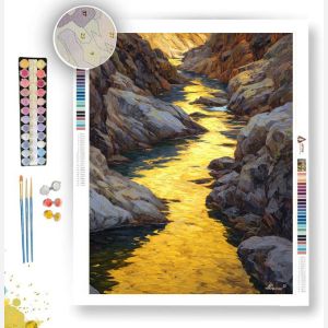 GOLDEN STREAM PASS - Paint by Numbers Full Kit