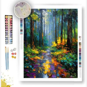FOREST RAINLIGHT PATH - Paint by Numbers Full Kit