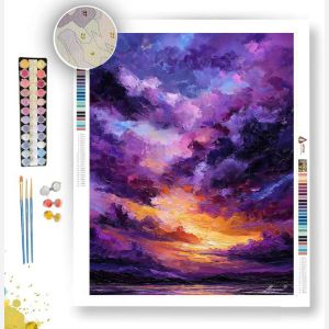 PURPLE SKY CLEARING - Paint by Numbers Full Kit