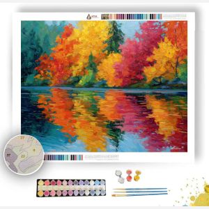BRIGHT AUTUMN MIRROR - Paint by Numbers Full Kit