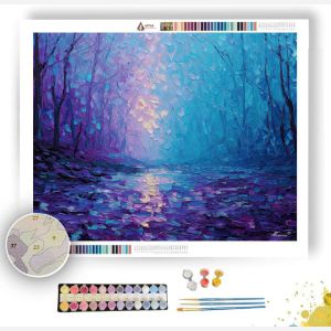 DUSK IN THE WOODLAND SEA - Paint by Numbers Full Kit